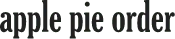apple pie order
