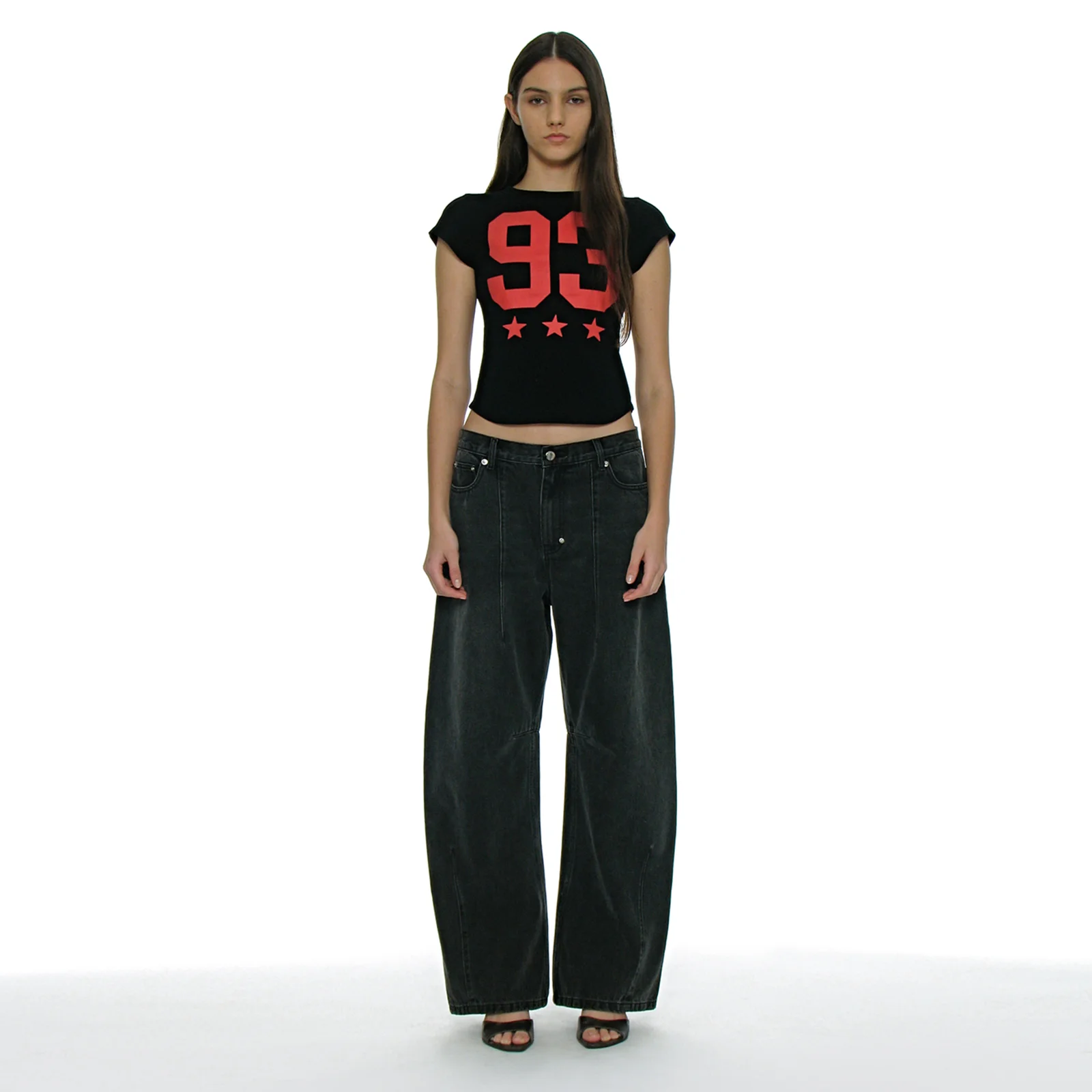 WASHED ROUNDING JEANS_BLACK