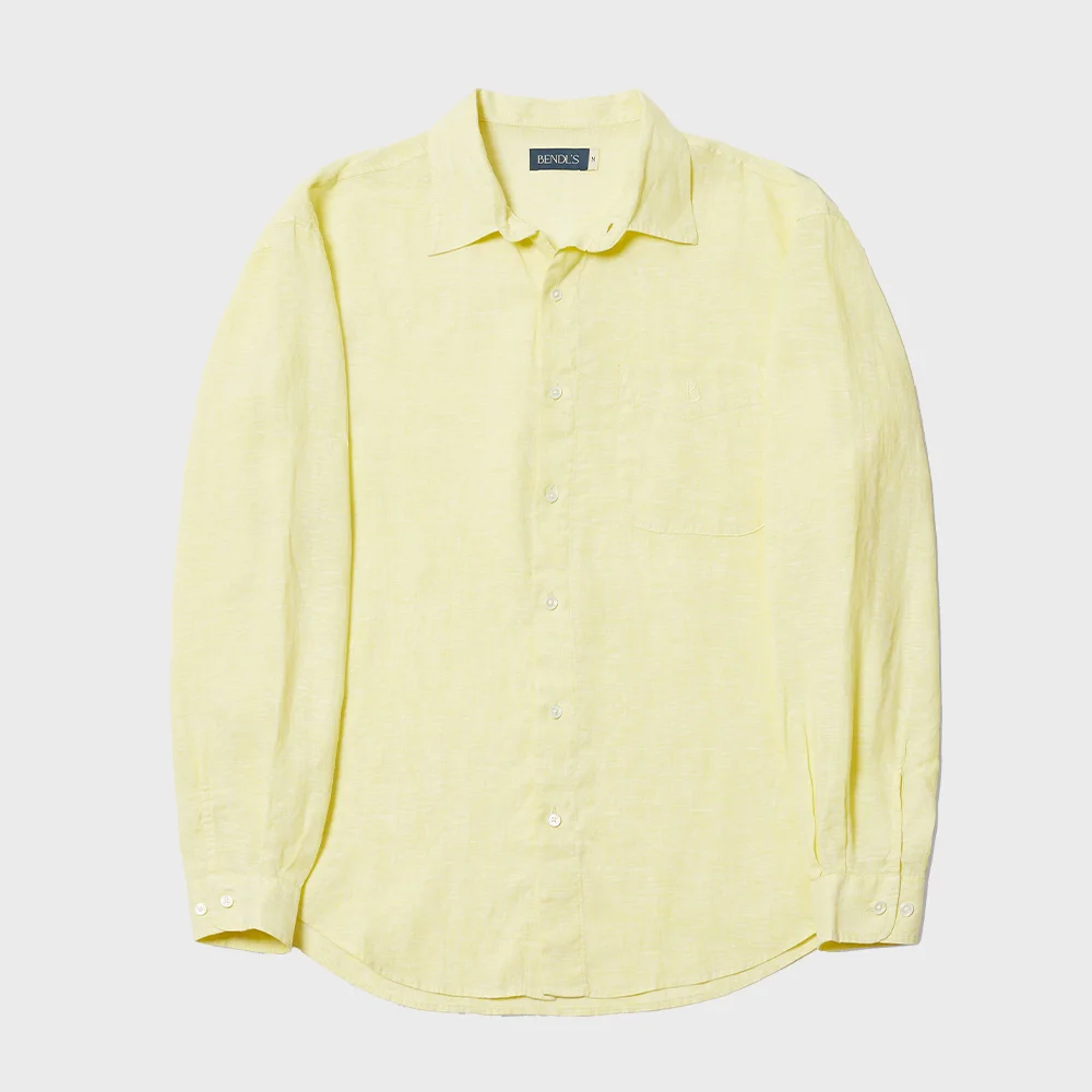 B LINEN SHIRTS -YELLOW