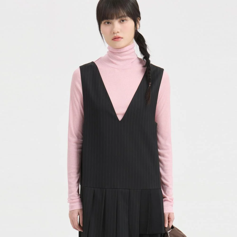 Lettering Point Turtle Neck T-shirt (pink) LFTAS26170PIX