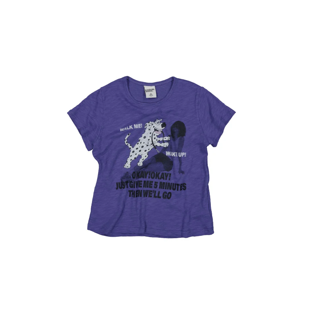 FIVE MORE MINUTES TEE-PURPLE