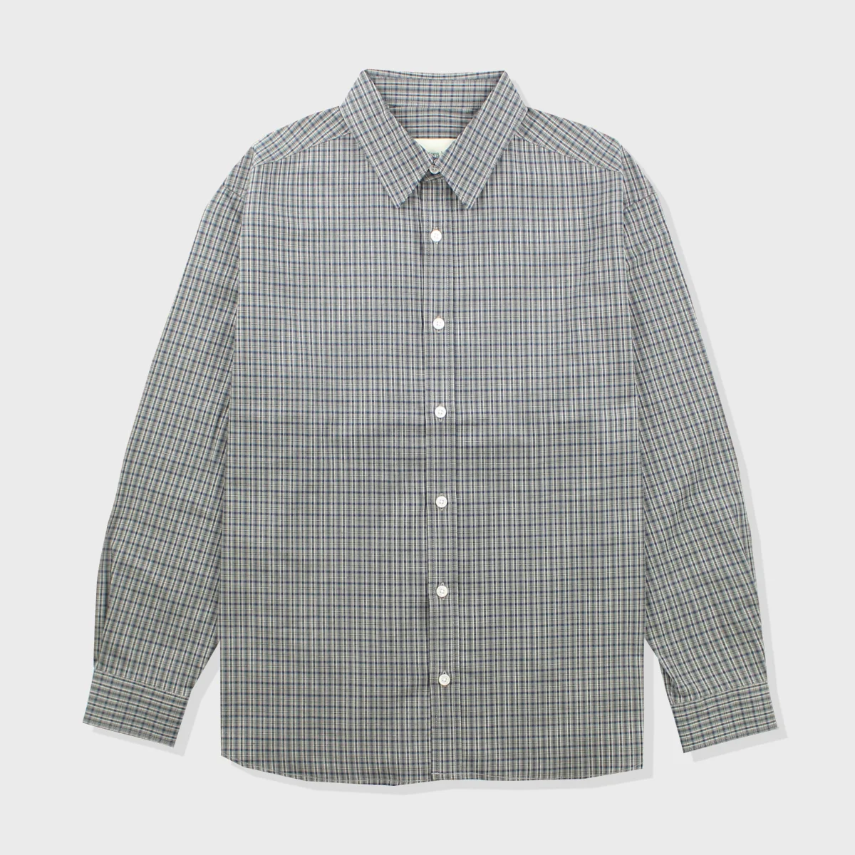 Cb NERD Checked Shirts(KHAKI SMALL CHECK)