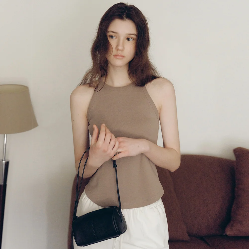 Olly Halterneck Sleeveless (Cocoa)