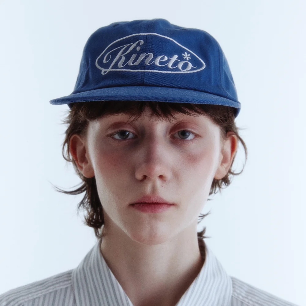 Oval Classic Logo Ball Cap_Gray Blue_W