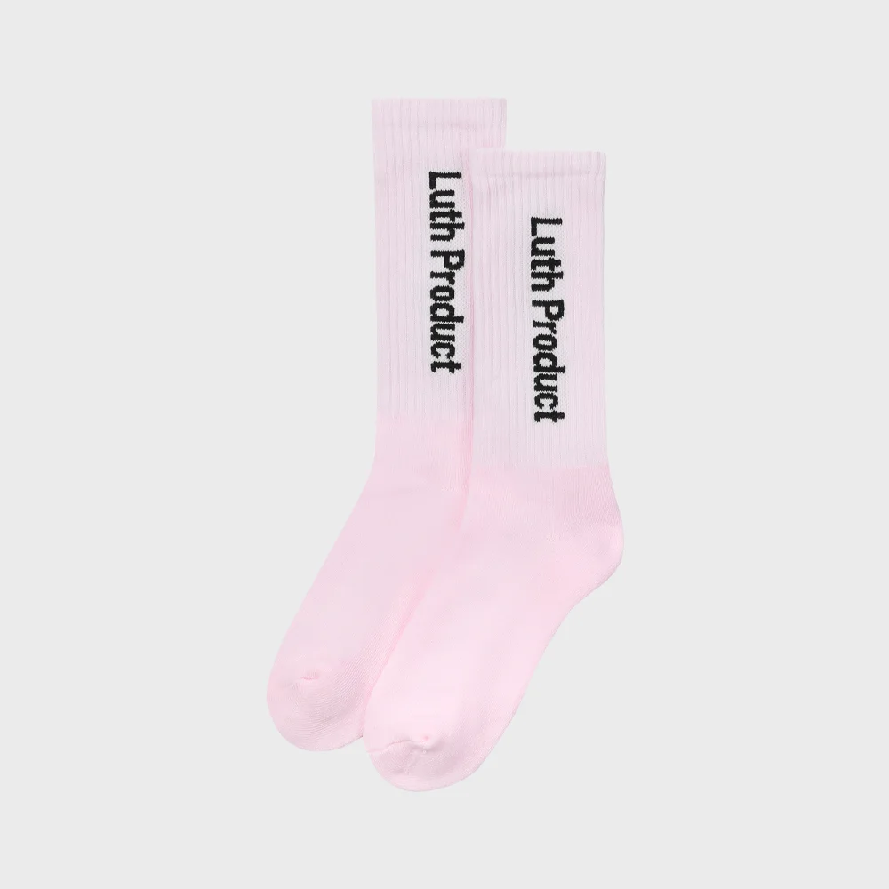 Sports Logo Socks _ PINK