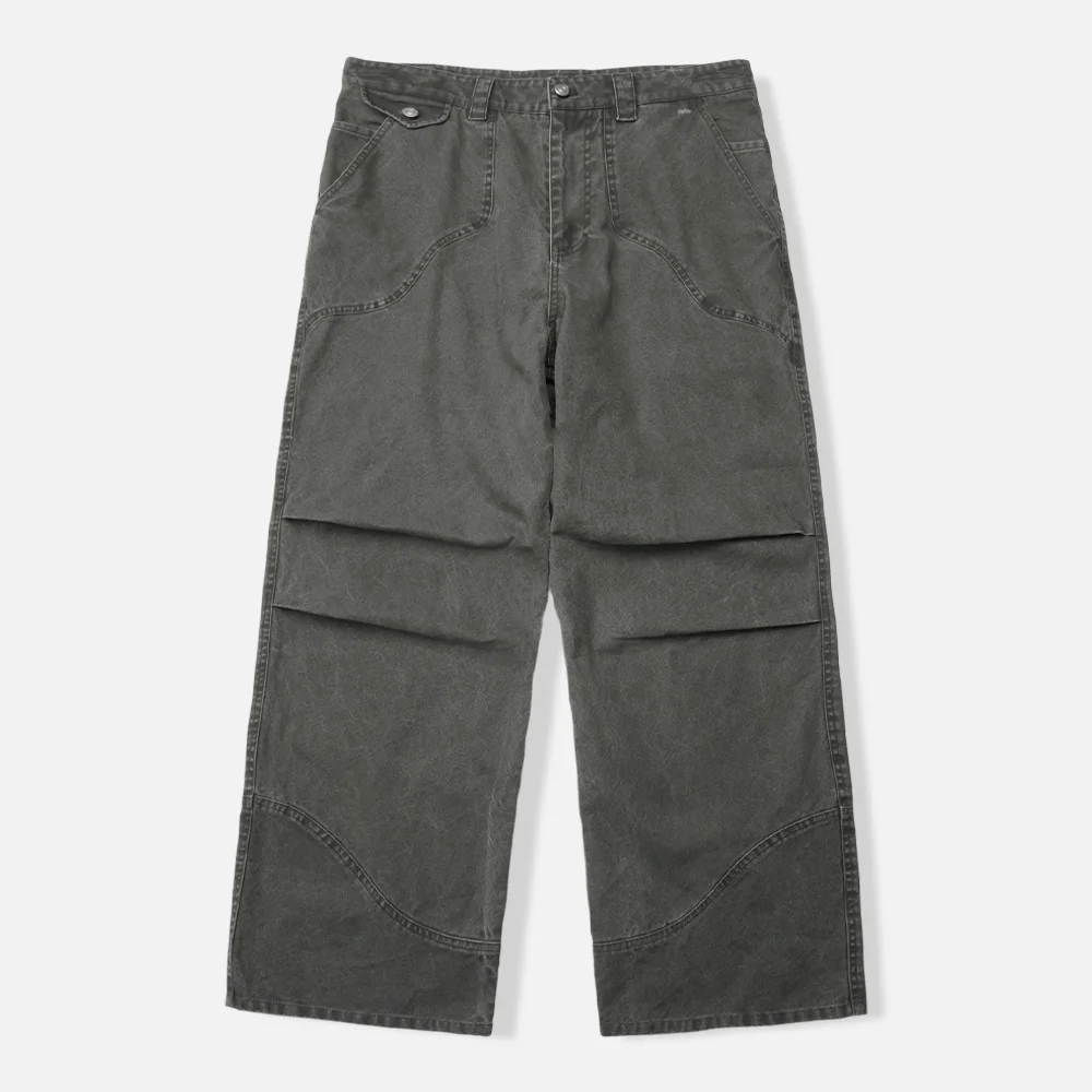 水洗 牛仔競技 純棉 休閒卡其 褲子 KHAKI