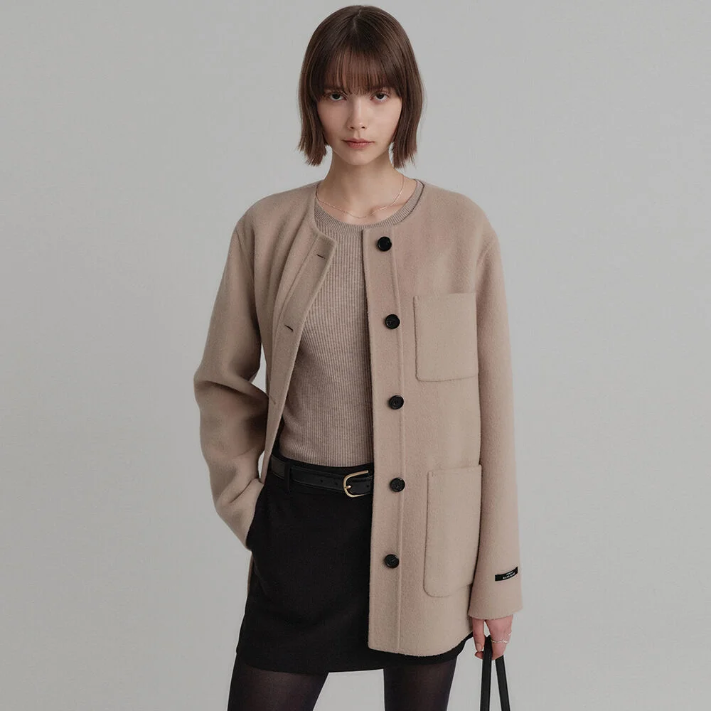 Jennie 羊毛 手工製 外套 / JENNY WOOL HANDMADE JACKET_3colors