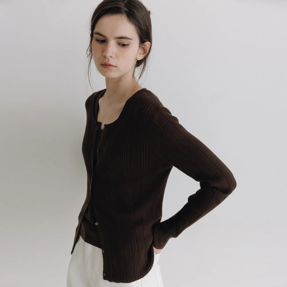 Woody Cardigan_Mocha