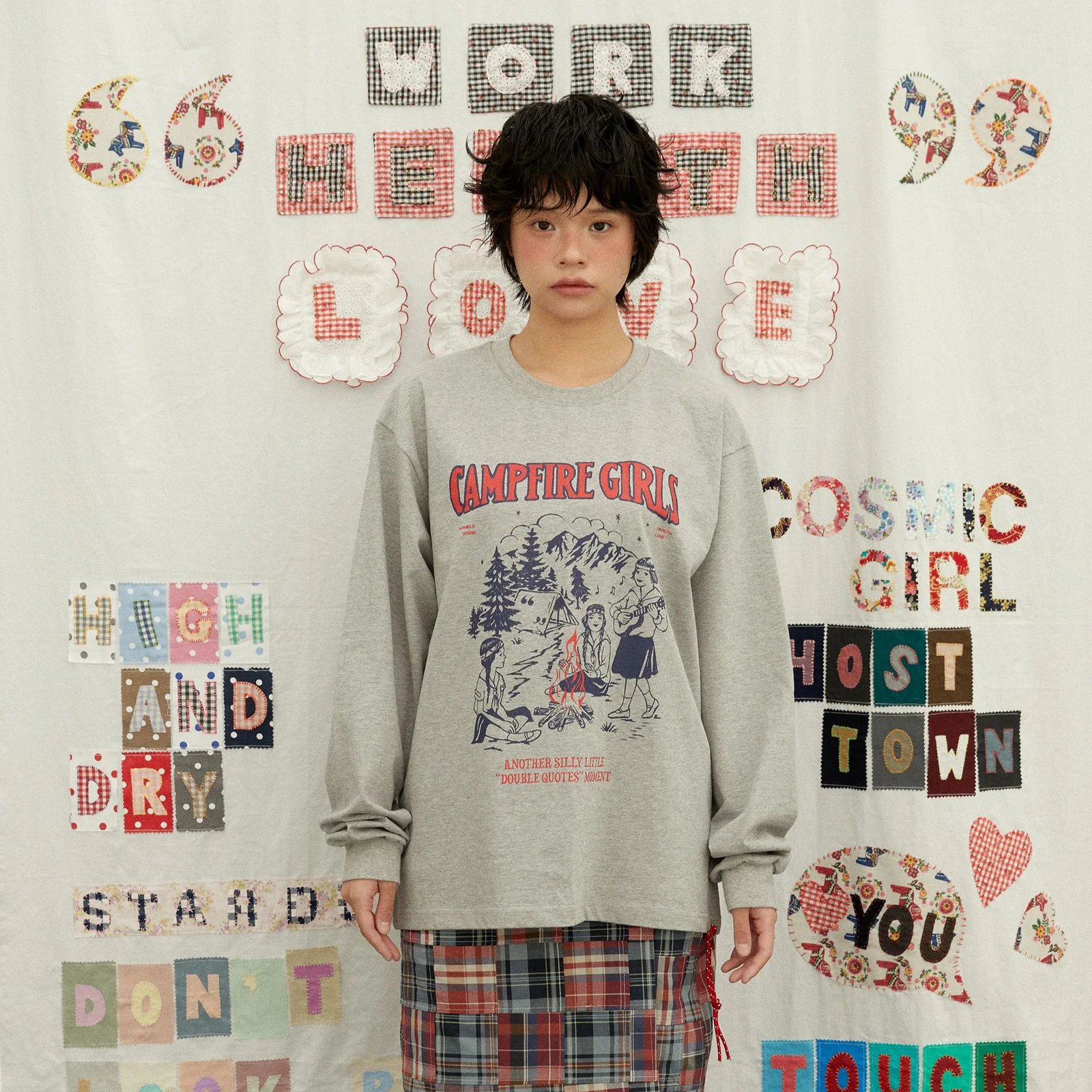 Capmfire girls Long leeve T-shirt Camp Fire Girls 長袖T恤 (麻花)
