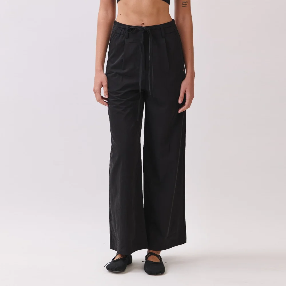 PJ474 WOVEN PANTS BLACK