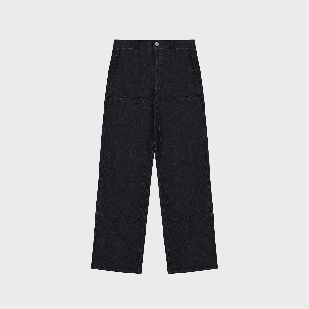 DOUBLE KNEE DENIM PANT (RAW DENIM)