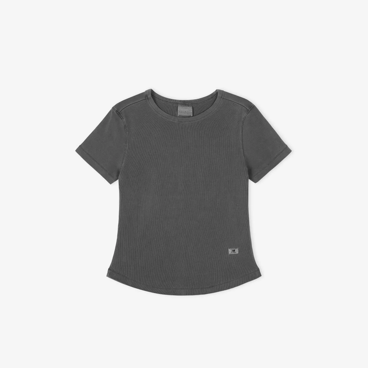 NBNEG3W482 / WOMEN Fitted 染色 短袖T恤 (D/CHARCOAL)
