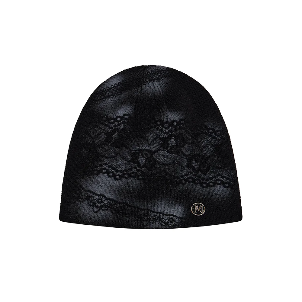 lace beanie (black)
