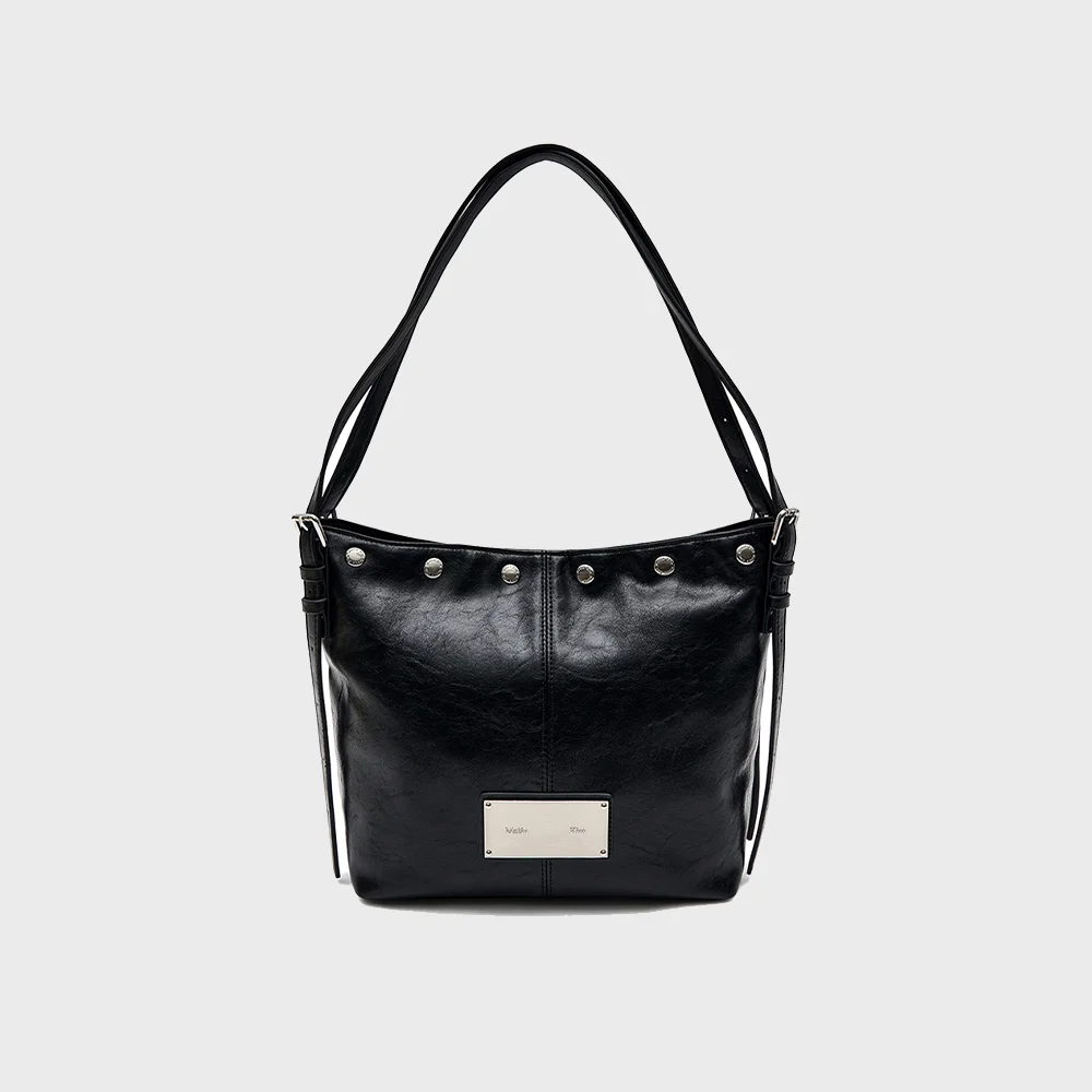 MATIN STUD POINT SMALL SHOULDER BAG IN BLACK