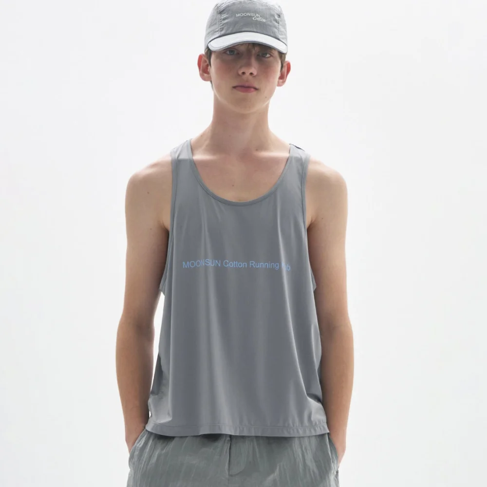 M.C UNISEX, Running Klub Singlet / GRAY
