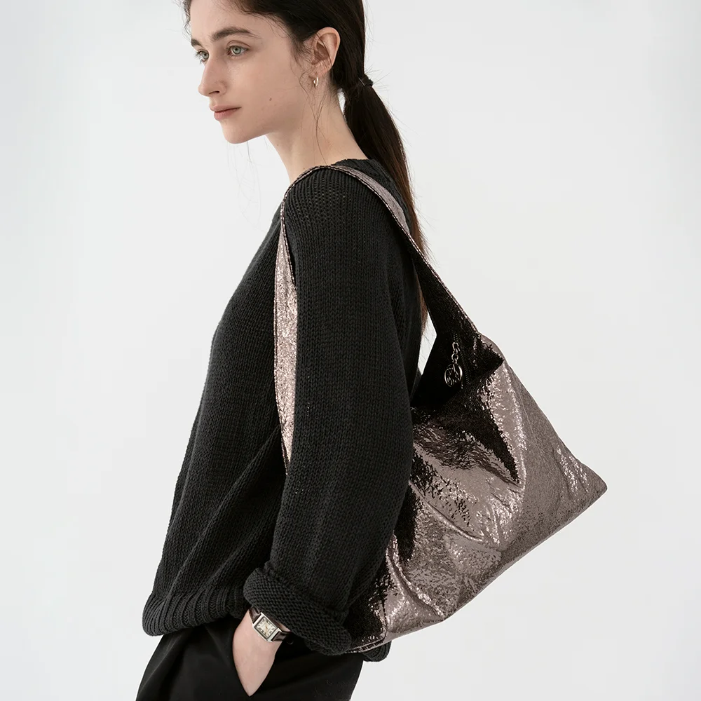 LUVIK GLITTER hobo bag
