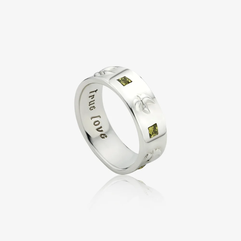 Fede square ring, MOSS (Gloss finish)