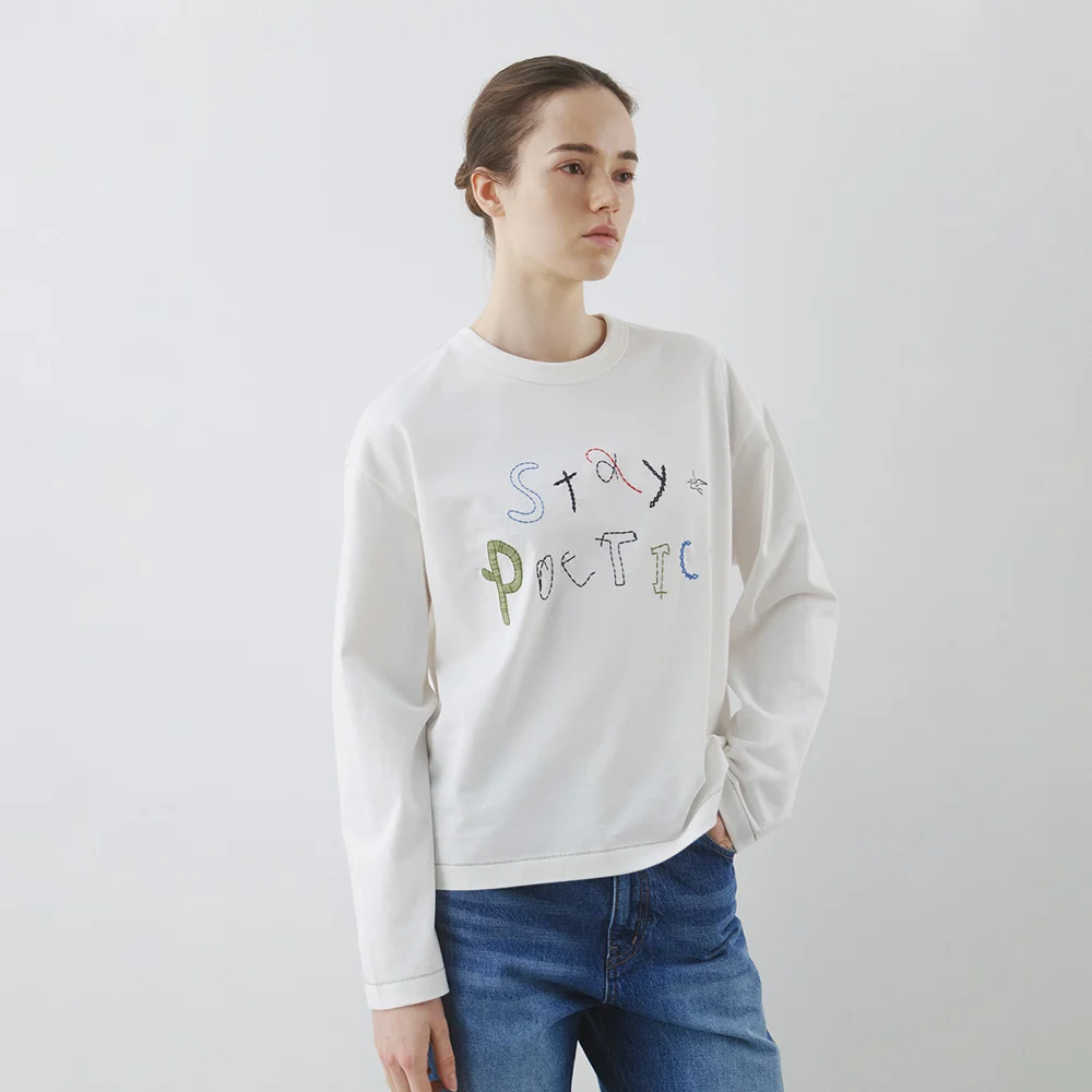 Stay Stitch T-shirt in White