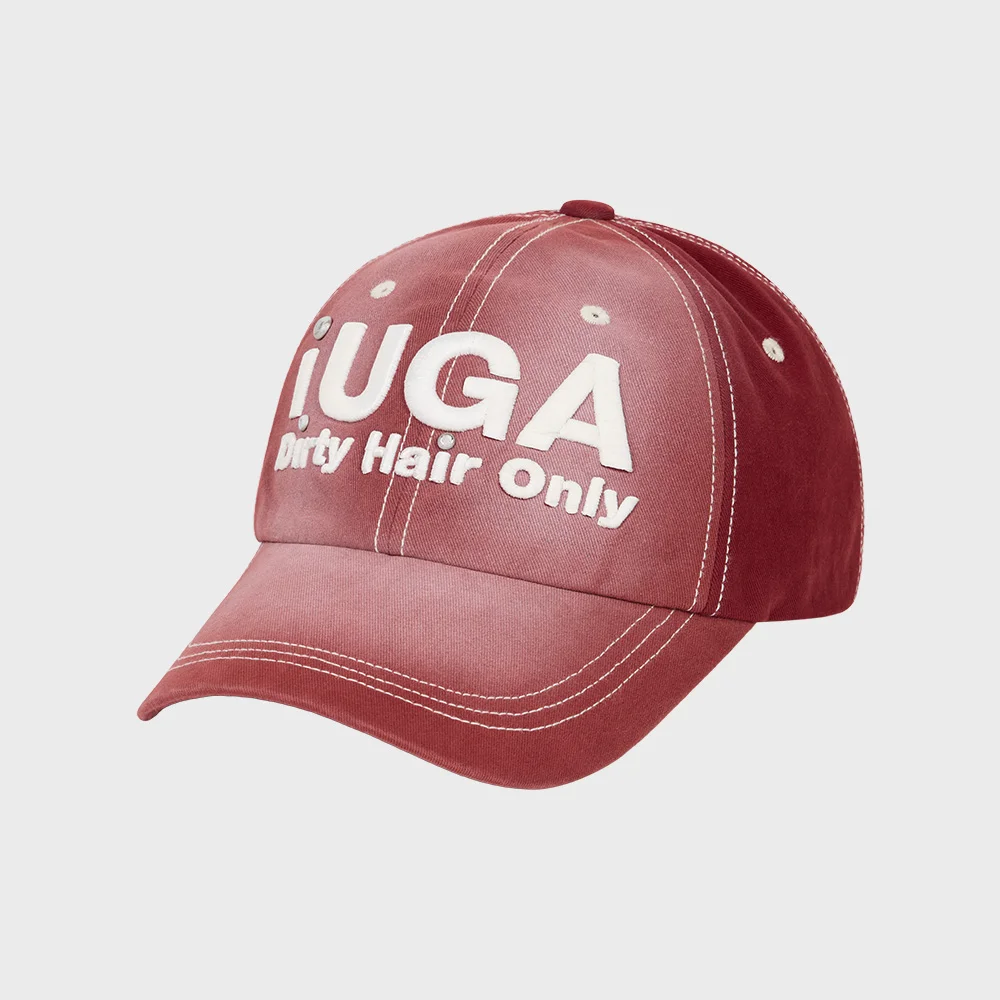 Washed Embroidery Ball Cap (Pink)