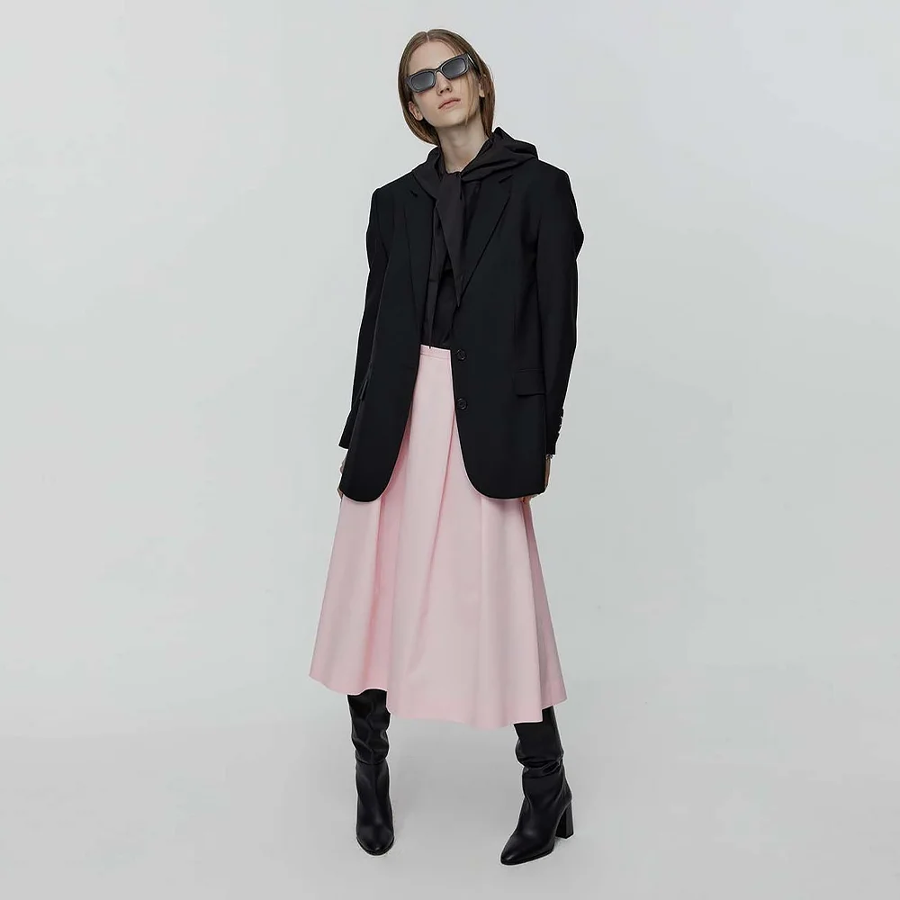 SINGLE BREASTED JACKET_BLACK