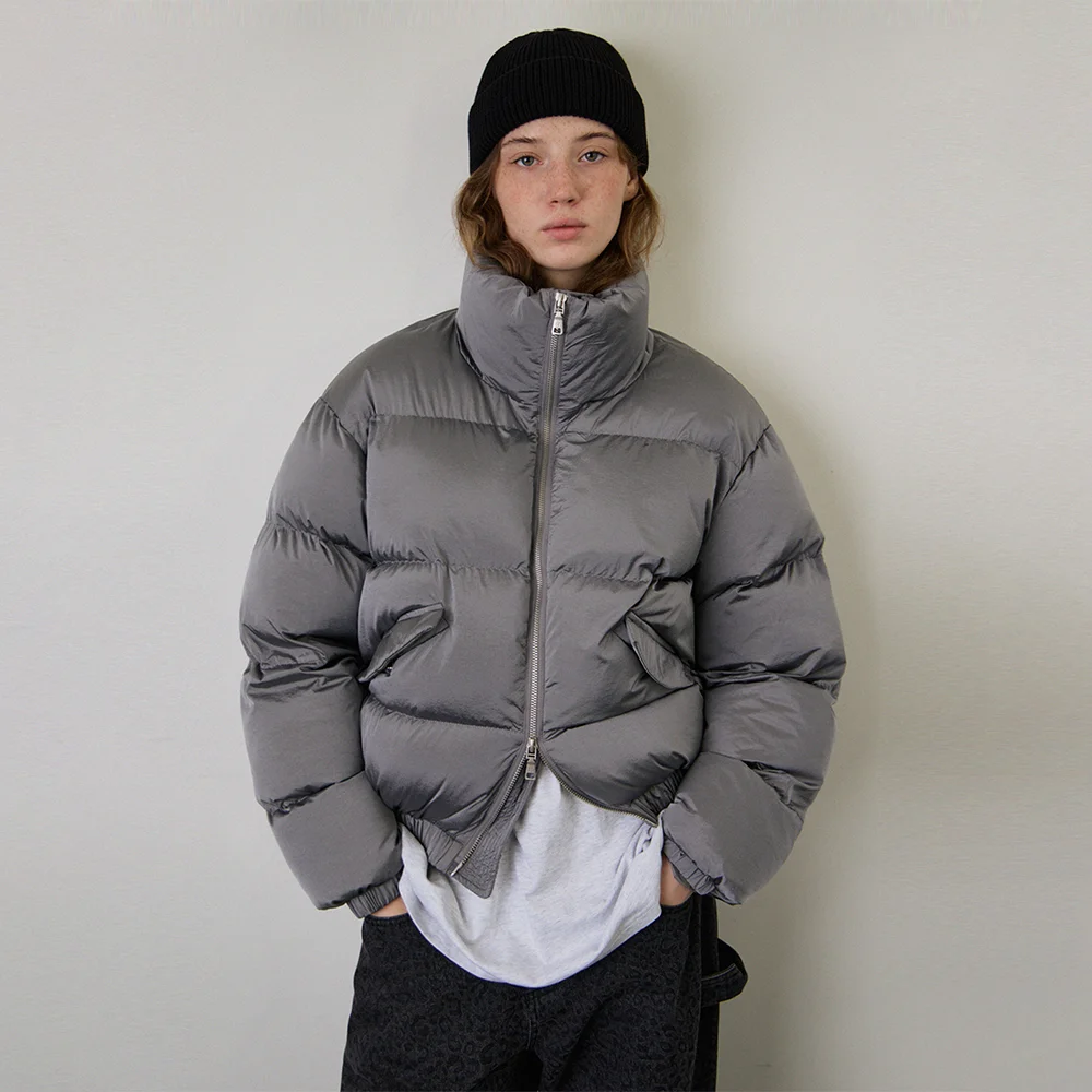 核心 Puffer 羽絨外套 夾克_Steel Gray