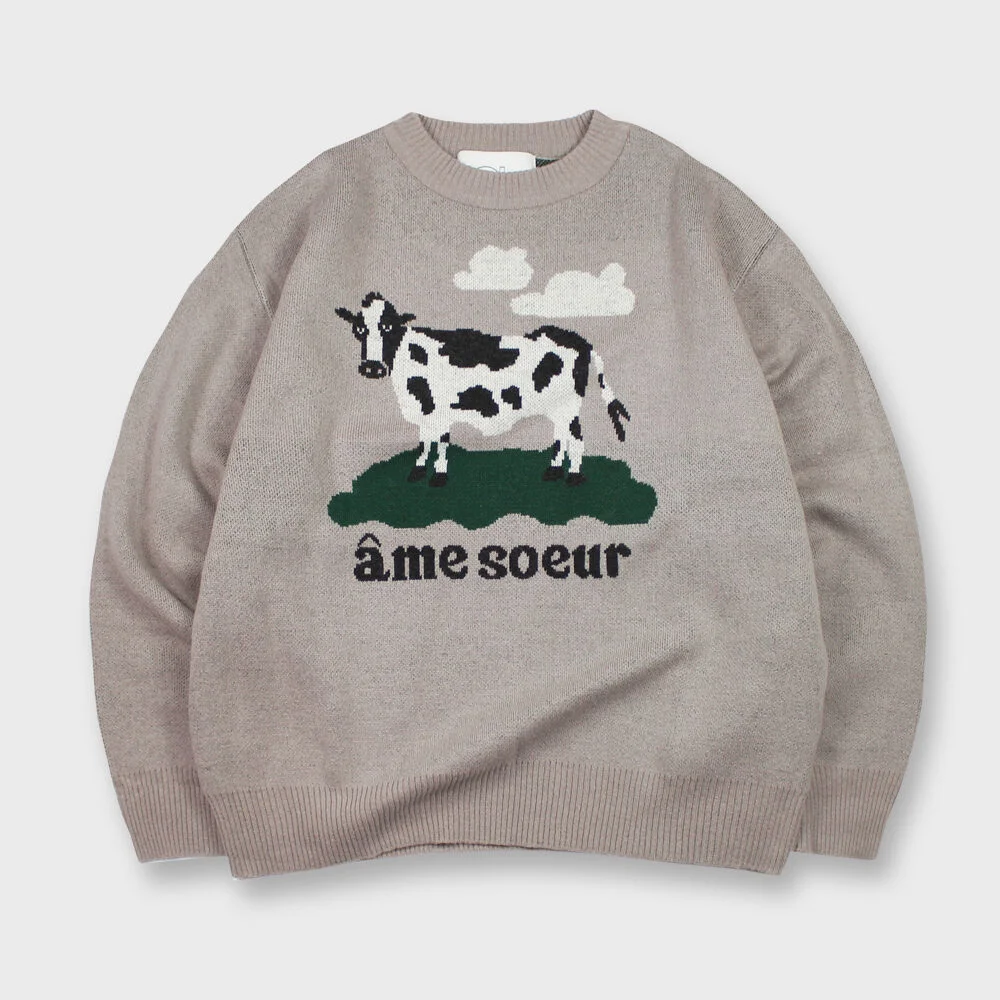 Animal Knit(GREY)