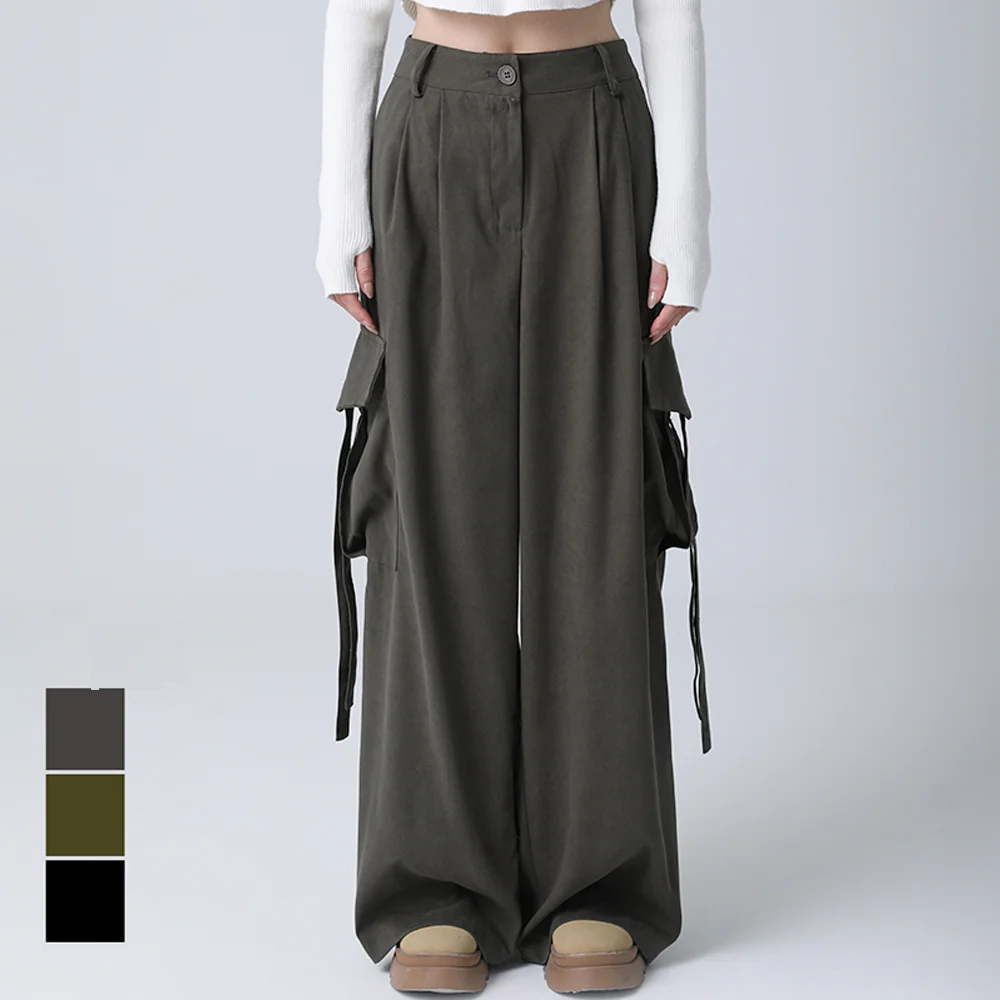 Adele Strap Cargo Pants - 4COL