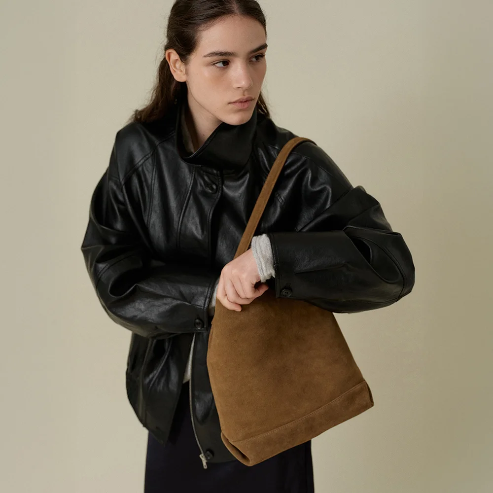ALITA SUEDE BAG_BROWN