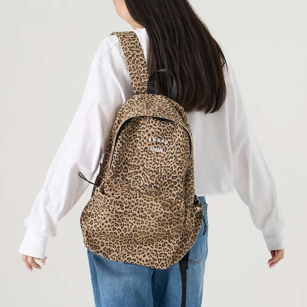 LEOPARD BACKPACK_豹紋 背包_ABA2000LAF (beige)