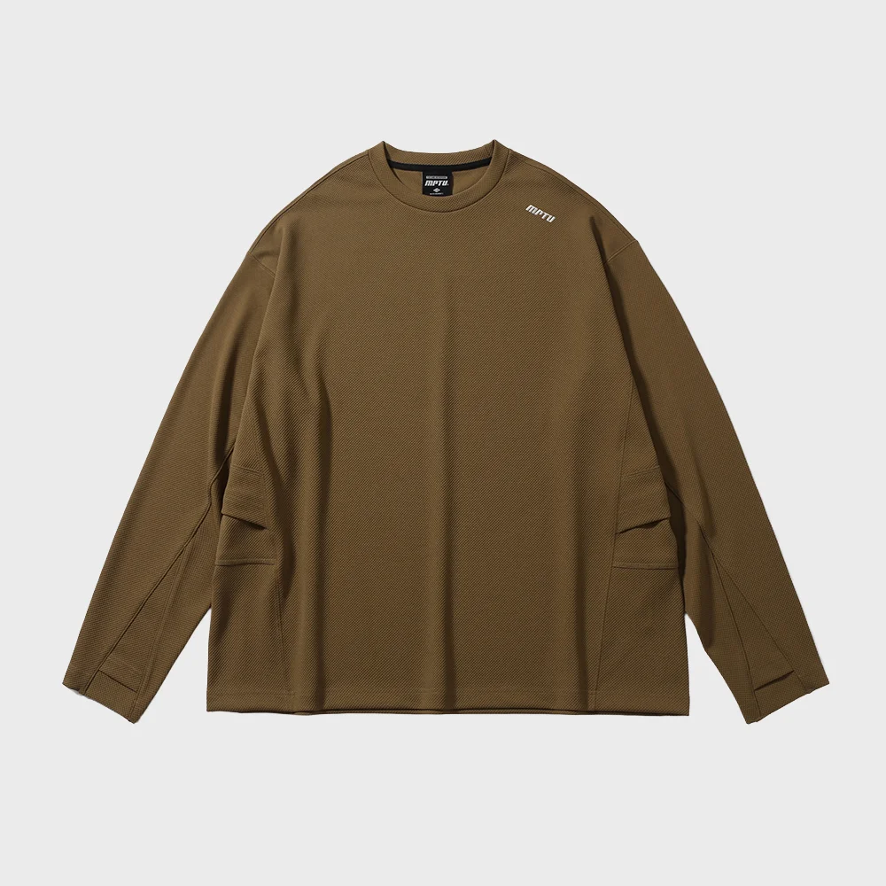 SIDE POCKET LS SHIRT / COYOTE TAN