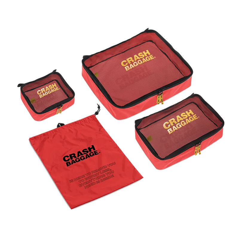 Crash Baggage Easy Life 旅行裝 套裝 化妝袋 RED