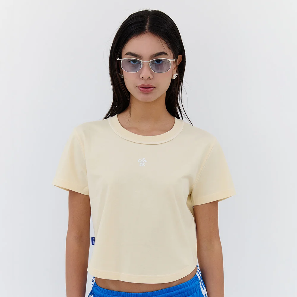 SORONA CROP T-SHIRT - YELLOW