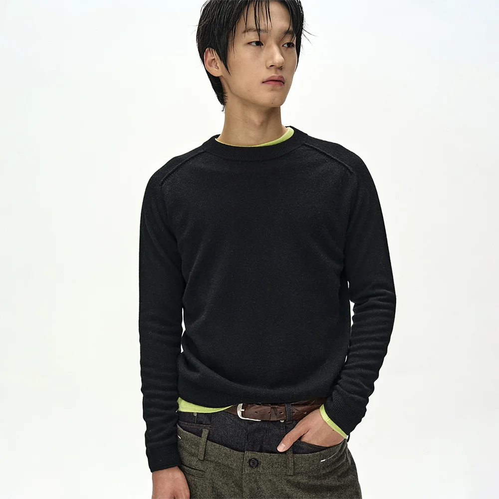SHANE CASHMERE CREW-NECK SWEATER (BLACK)