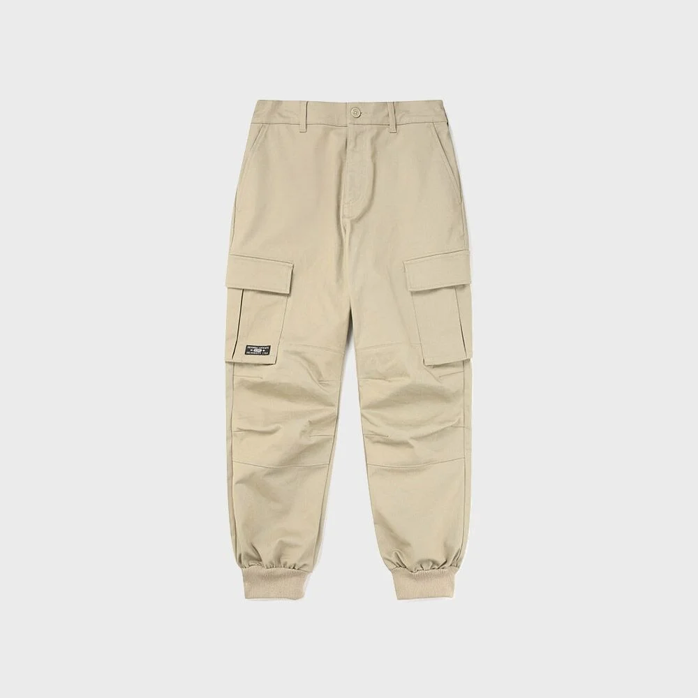 NYC LABEL CP MULTI POCKET JOGGER PANTS 經典米色