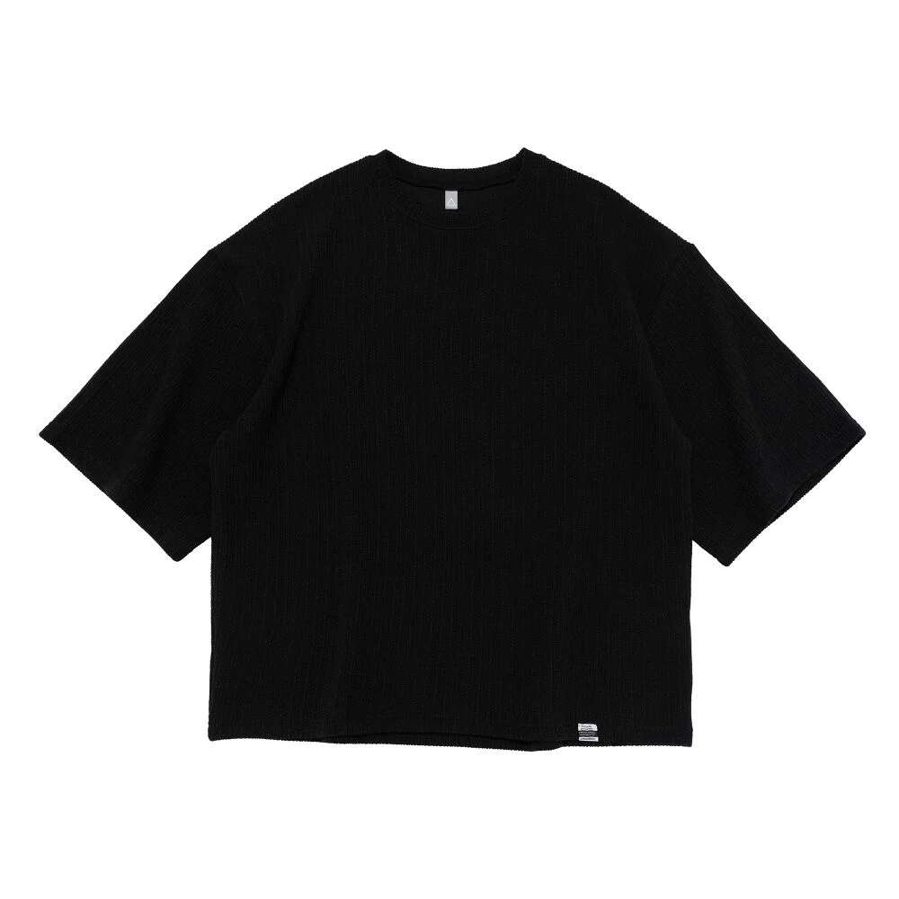 ACS OVER BOX SHORT SLEEVE KNIT (BLACK)