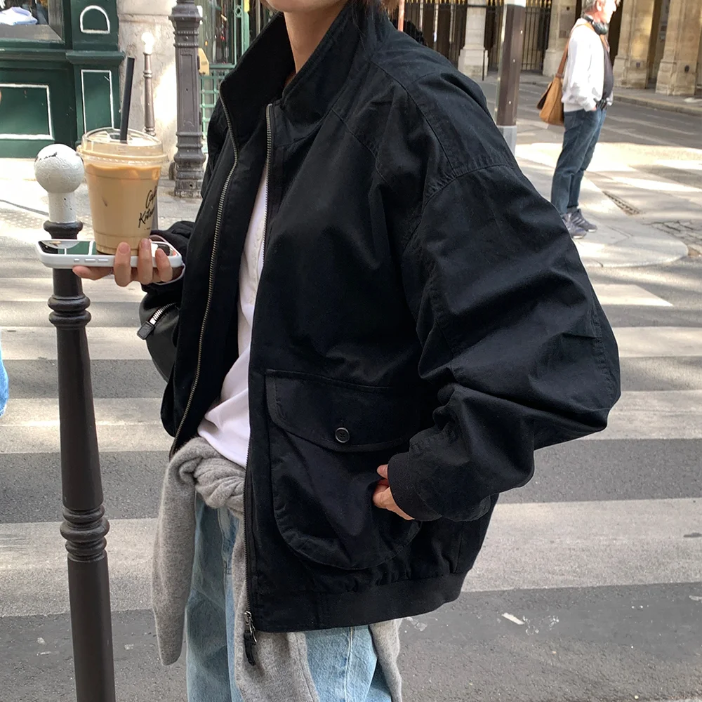 Vintage MA-1 bomber jacket (black)