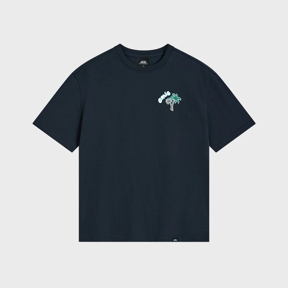 COASTAL EMBROIDERY T-SHIRT-NAVY