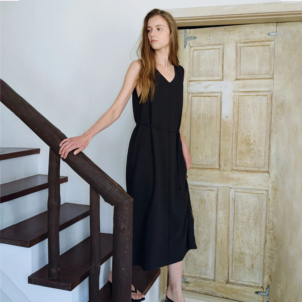 LIBRE V-NECK LONG OPS_BLACK