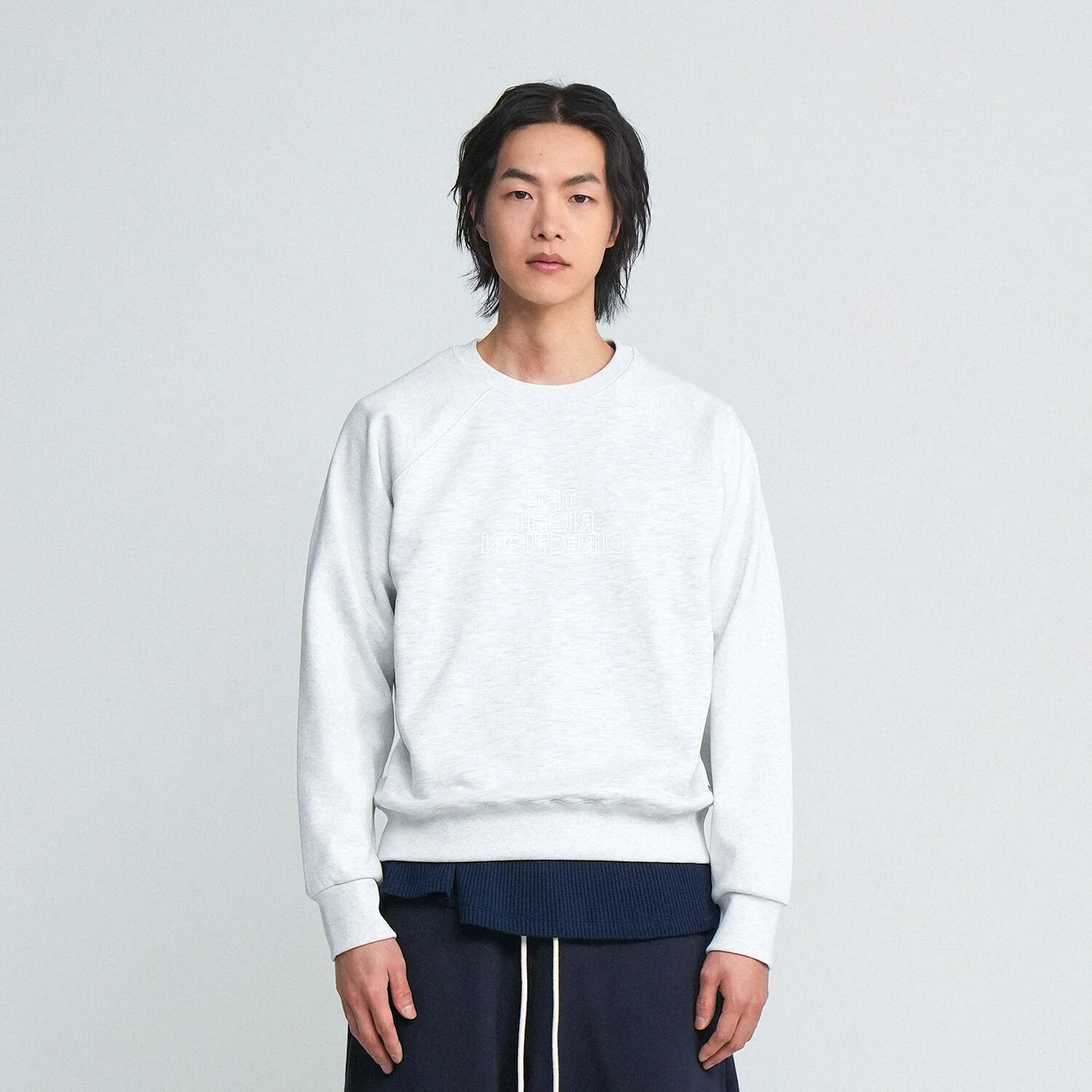 TRD SLOGAN RAGLAN SWEAT CREW / white