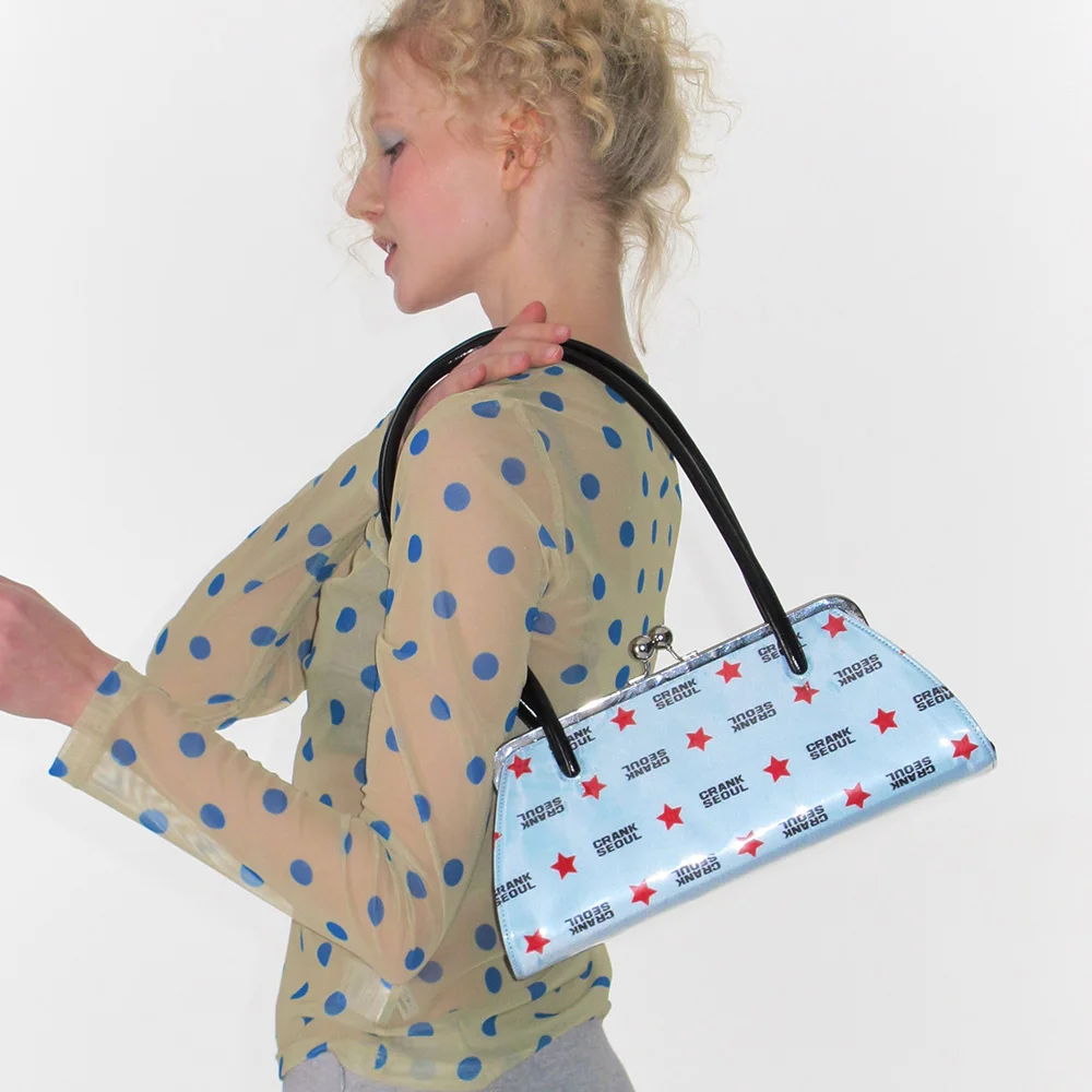 BABY ENAMEL SHOULDER BAG_SKY BLUE