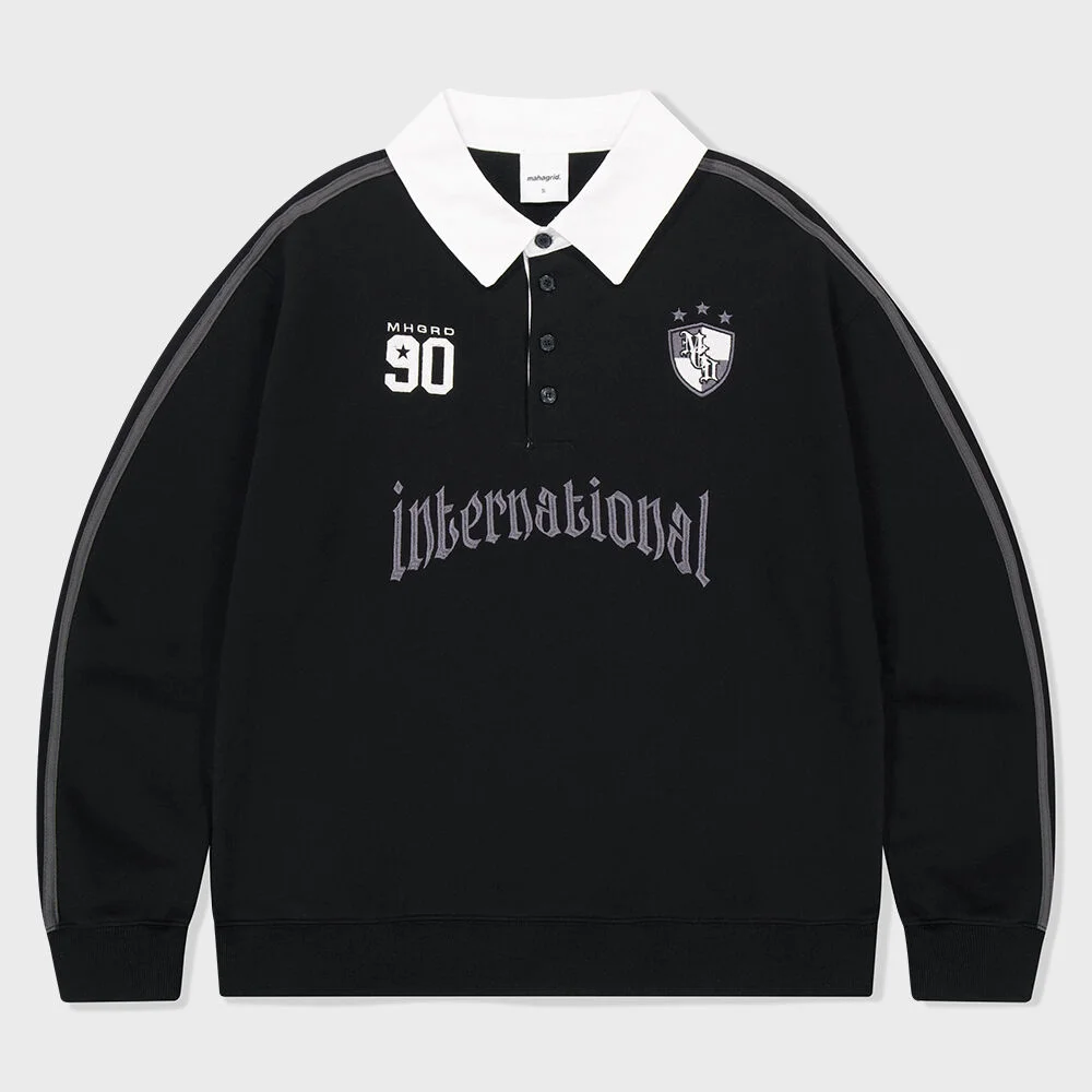 TRACK COLLAR SWEATSHIRT BLACK(MG2FFMM471A)