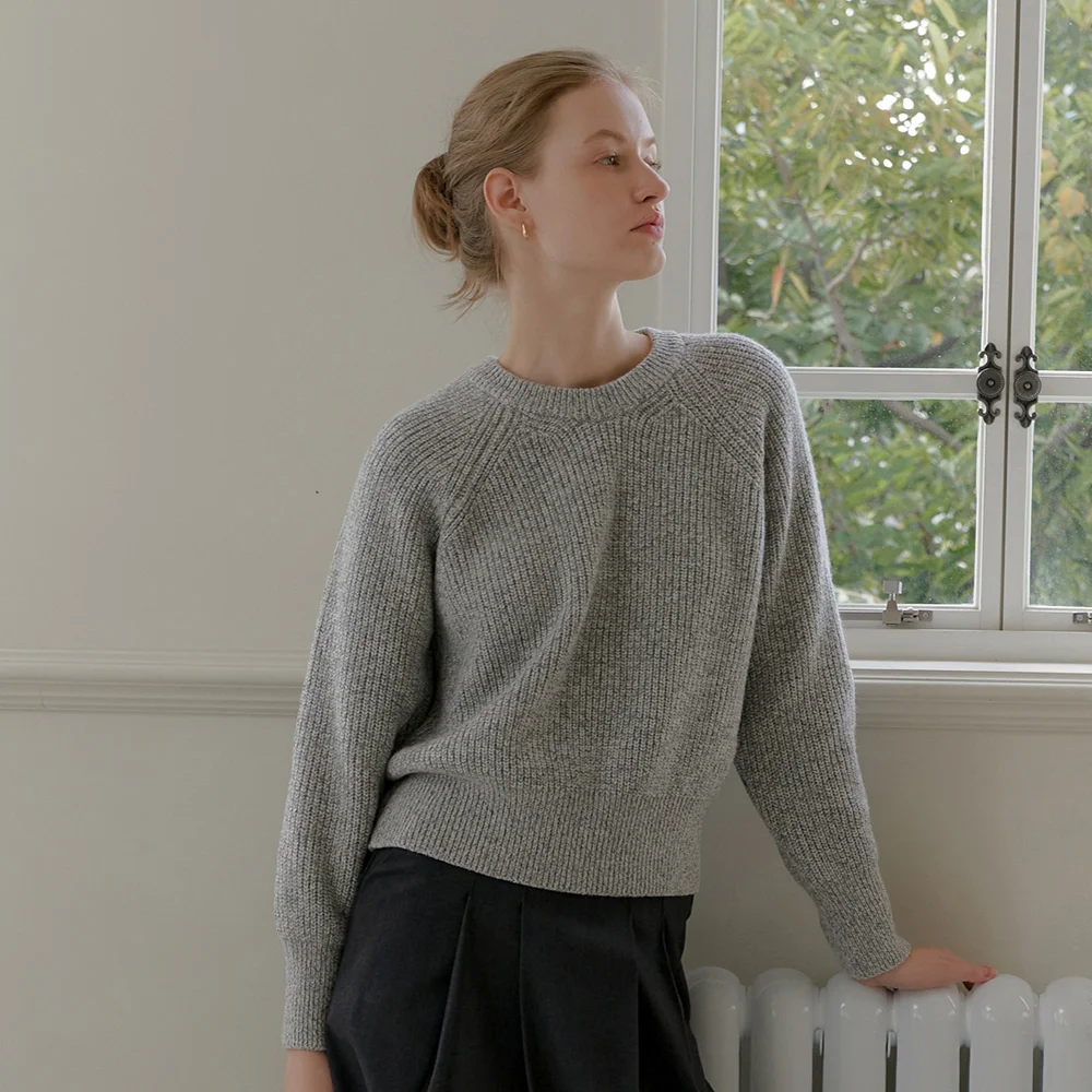 MIX WOOL KNIT_GRAY