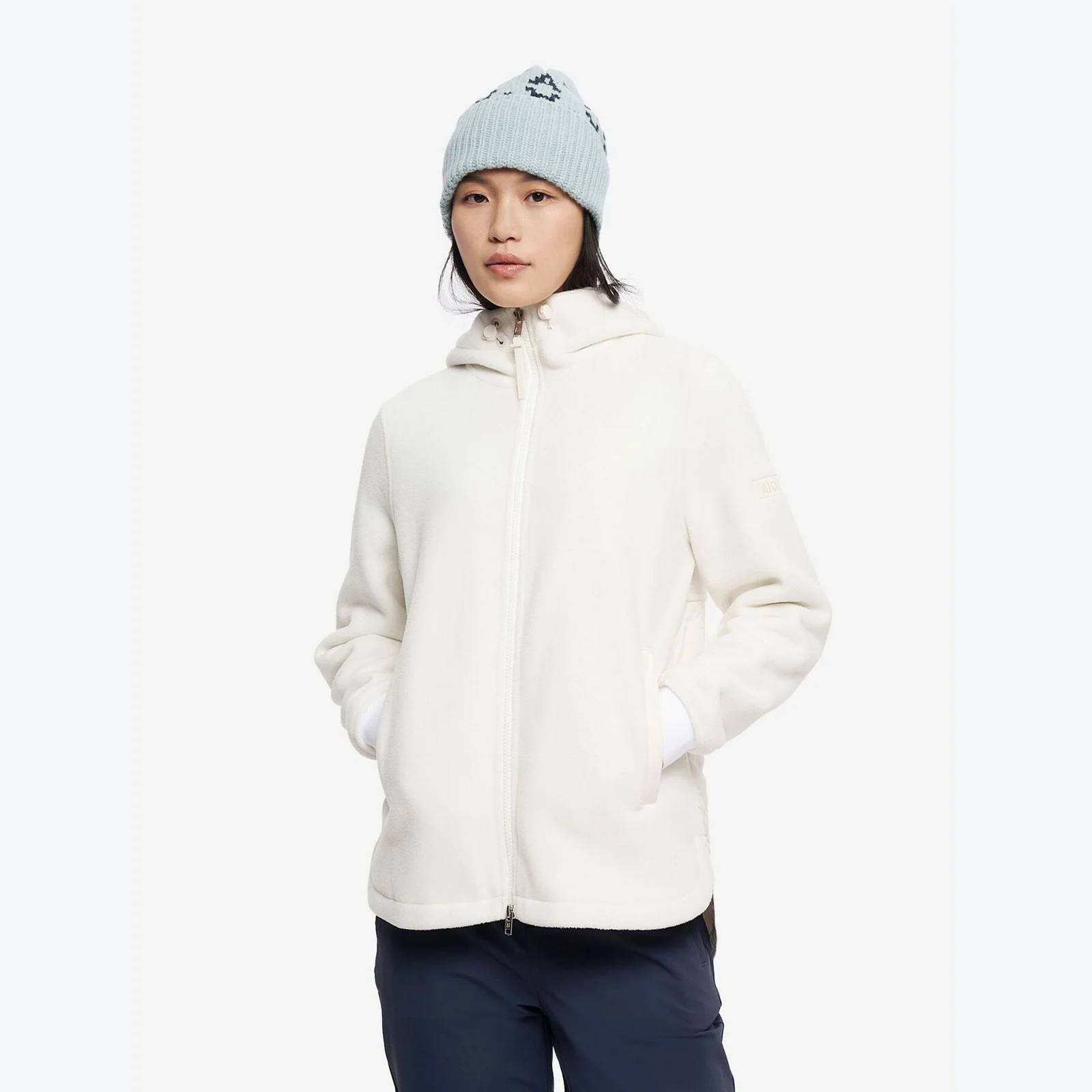 女裝 Polartec 全拉鏈 連帽衫 搖粒絨 AAW25WFLE019LAI