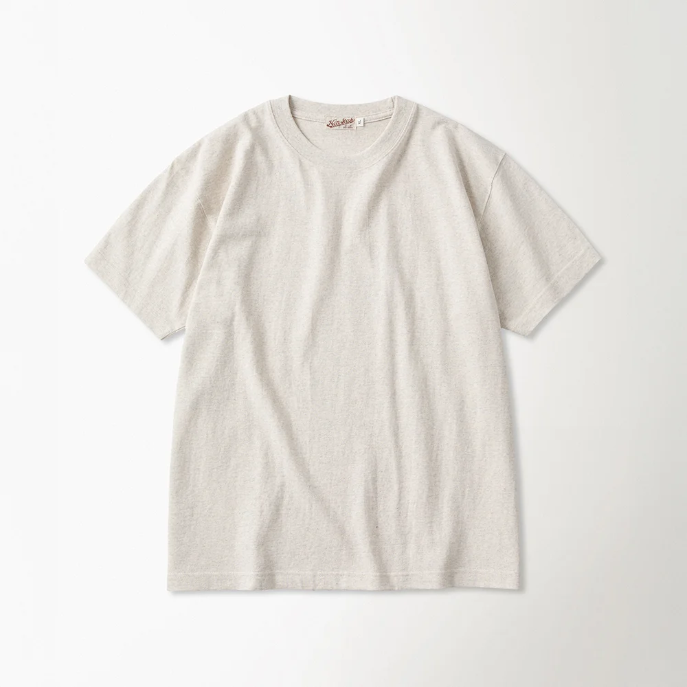 9oz USA Cotton Tubular Tee Light Grey