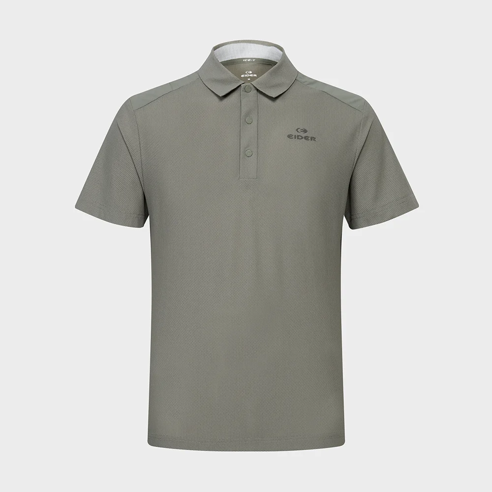 ON THE ROCK (On The Rock) 男裝 混合 短袖 Polo T恤_Light Khaki_DMM26223K6
