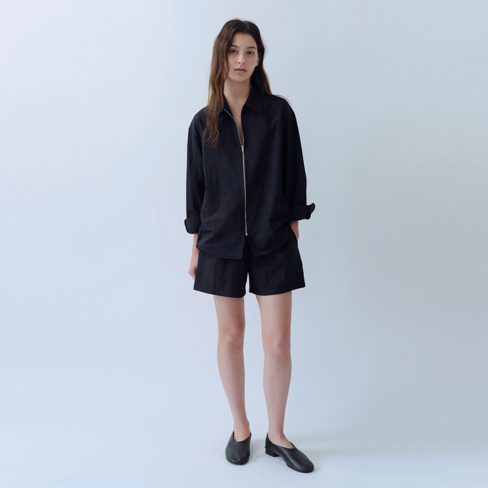 Nylon Banding Shorts(Black)