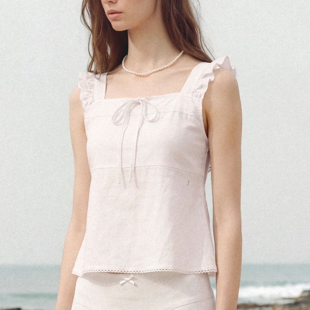 MERLINE RUFFLE BLOUSE (WHITE)