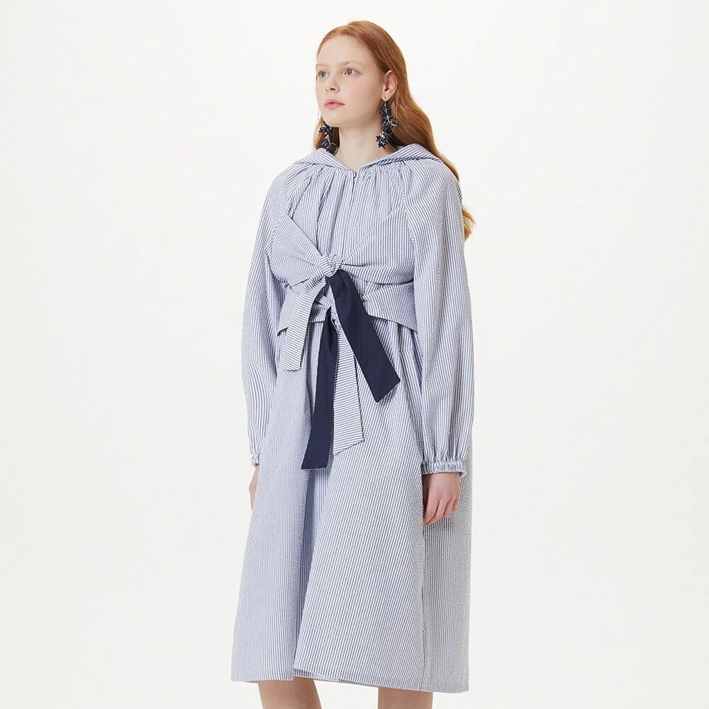 DOUBLE RIBBON LONG JACKET (NAVY)