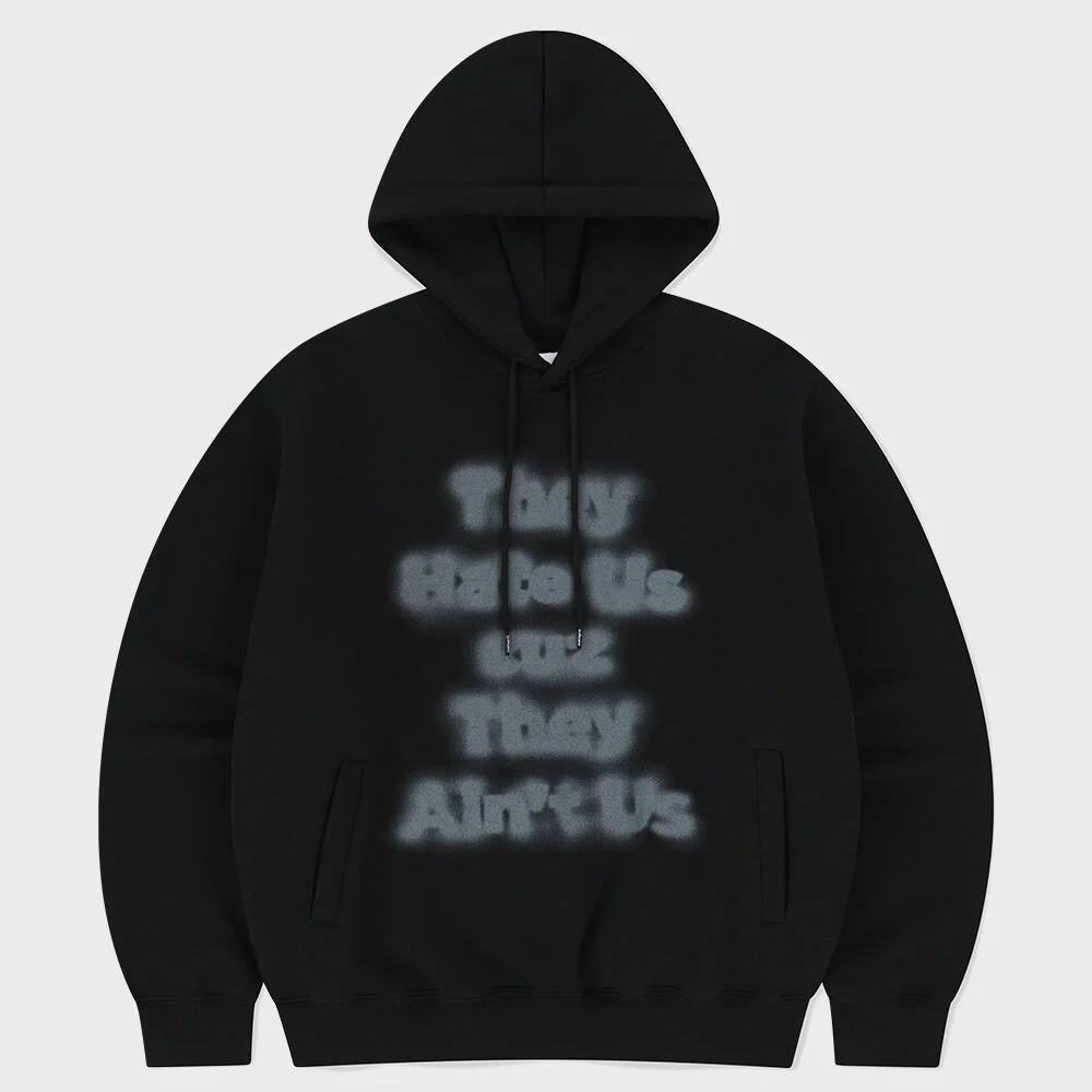 AINT US BLUR HOODIE BLACK(MG2FSMM406A)