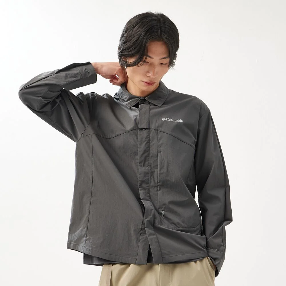 Columbia 男裝 365 山系 長袖 襯衫 外套 灰色 (C71YM7592053)